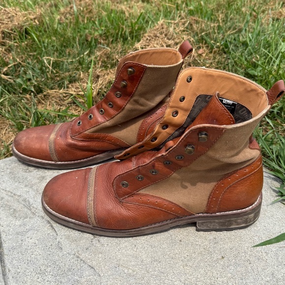 Dingo Mens Andy Casual Boot Brown Boots two tone men’s size 13D DI 203